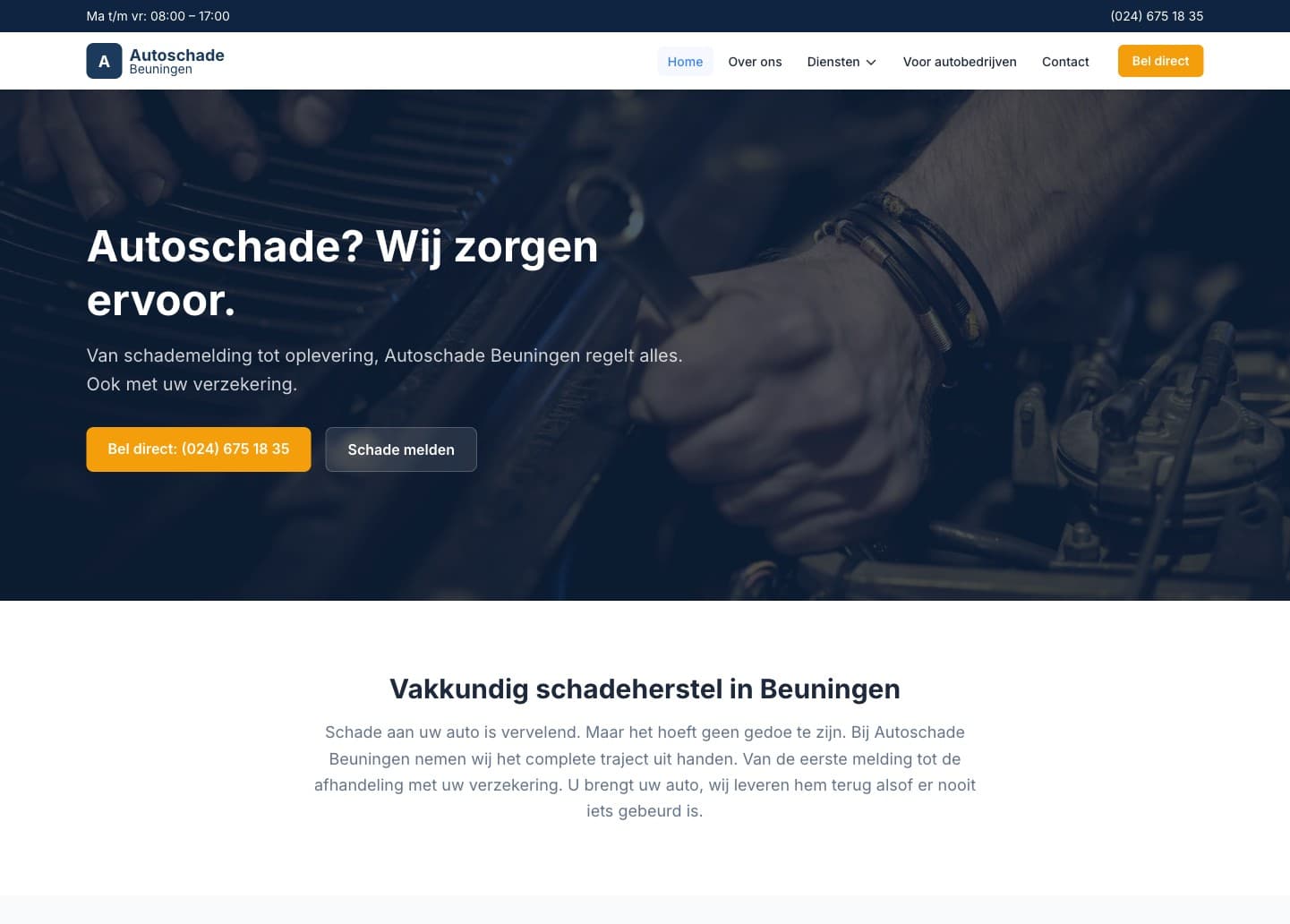 Screenshot van Autoschade