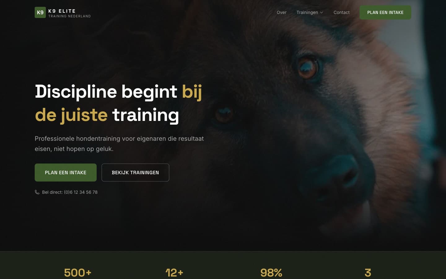 Screenshot van K9 Elite Training