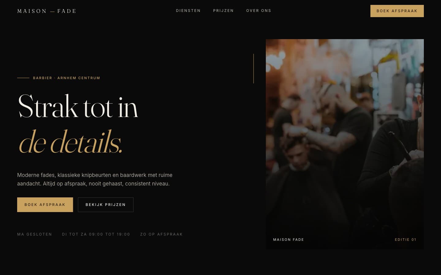 Screenshot van Maison Fade