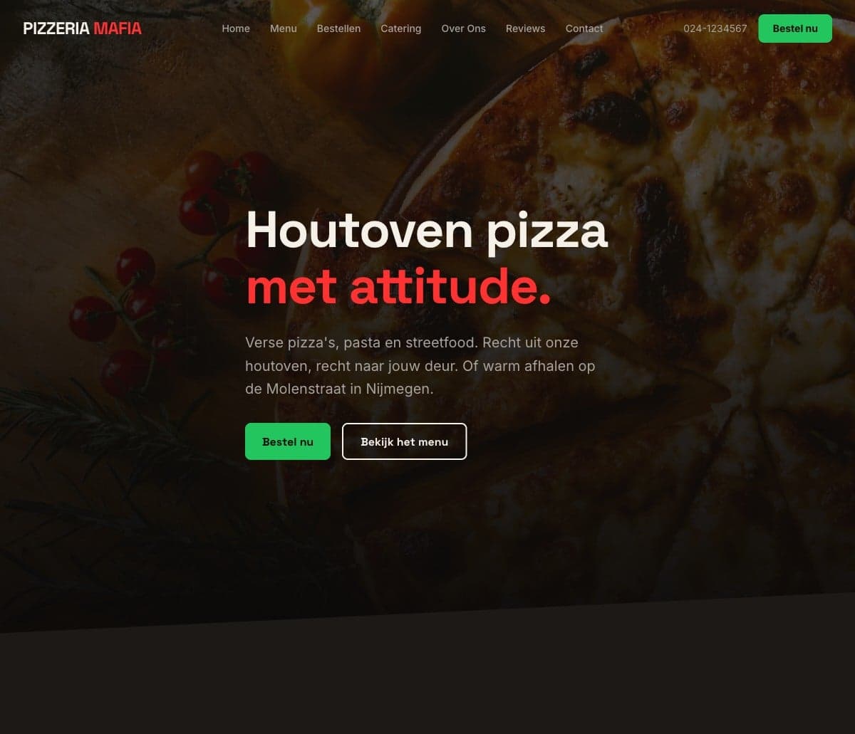 Screenshot van Pizzeria Mafia