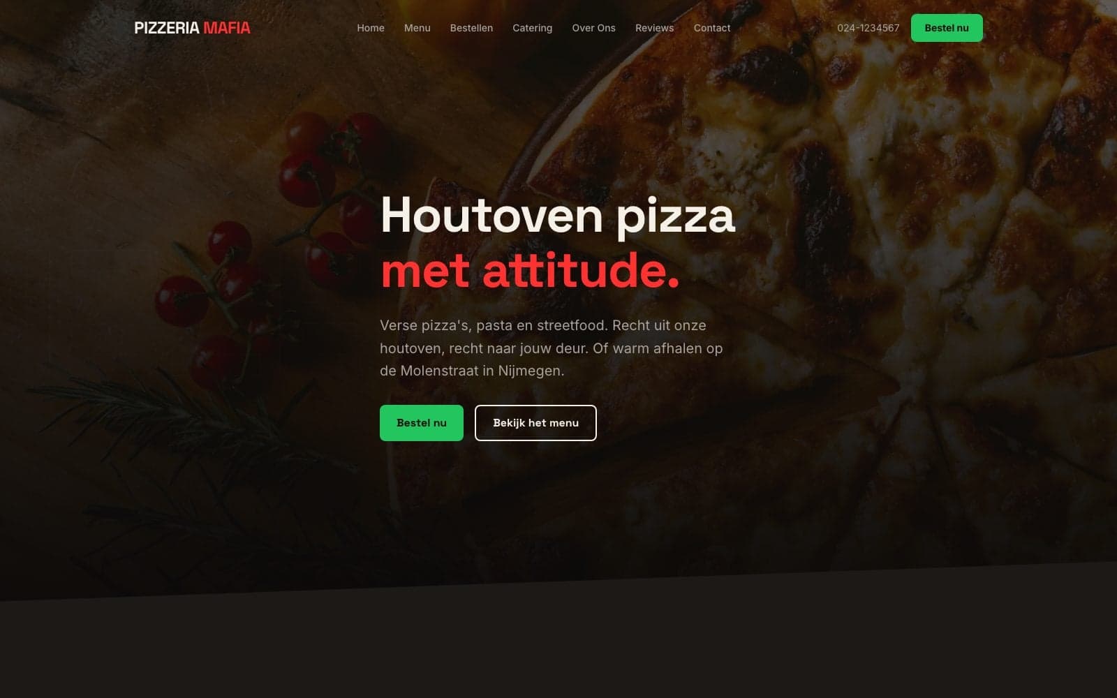 Screenshot van Pizzeria Mafia
