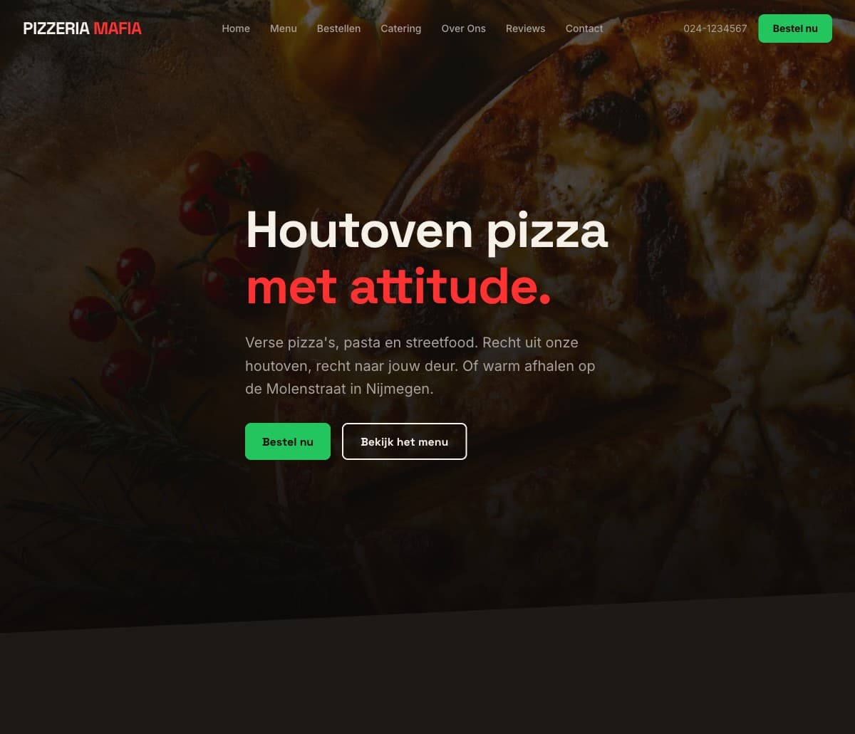 Screenshot van Pizzeria Mafia